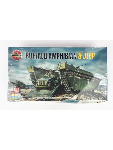 Airfix 02302 Buffalo Amphibian & Jeep 1/72 Scale Plastic Model Kit