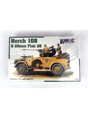Mac Distribution 72056 Horch 108 & 20mm Flak 30 1/72 Scale Plastic Model Kit