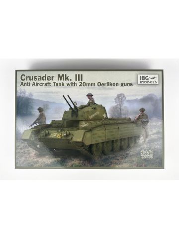 IBG Models 72070 Crusader Mk. III Anti Aircraft Tank with 1/72 Scale Model Kit