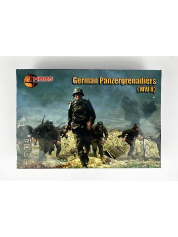 Mars 72108 German Panzergrenadiers (WW II) 1/72 Scale Plastic Model Kit