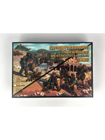 Mars 72123 German Paratroopers (Tropical Uniform) with 1/72 Scale Model Kit