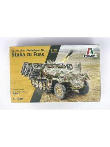 Italeri 7080 Sd.Kfz. 251/1 Wurfrahmen 40 Stuka zu Fuss 1/72 Scale Model Kit