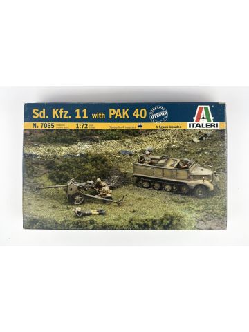 Italeri 7065 Sd.Kfz. 11 with PAK 40 1/72 Scale Plastic Model Kit No decals