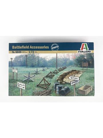 Italeri 6049 Battlefield Accessories 1/72 Scale Plastic Model Kit