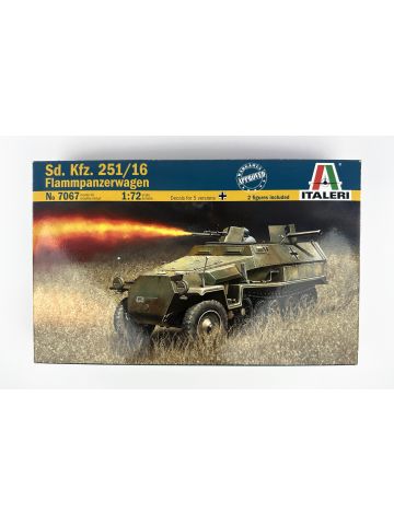 Italeri 7067 Sd. Kfz. 251/16 Flammpanzerwagen 1/72 Scale Plastic Model Kit
