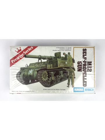 Aurora ESCI 6206 M12 Self-Propelled Gun 1/72 Scale Plastic Model Kit