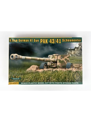 Ace 72215 8.8cm German Anti-Tank Gun PAK 43/41 Scheunentor 1/72 Scale Model Kit