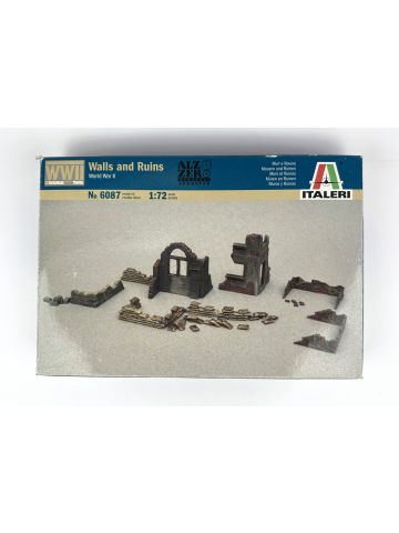 Italeri 6087 World War II Walls and Ruins 1/72 Scale Plastic Model Kit