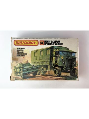 Matchbox PK-175 Monty's Caravan Daimler MkII Scout Car 1/76 Scale Model Kit