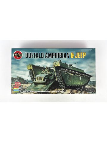 Airfix 02302 Buffalo Amphibian & Jeep 1/72 Scale Plastic Model Kit