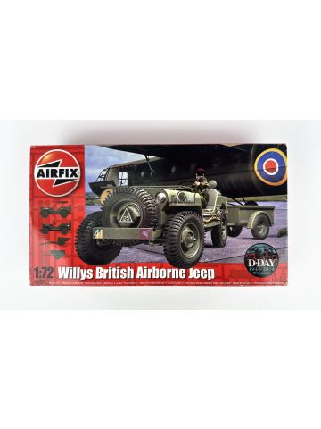 Airfix A02339 Willys British Airborne Jeep 10 CWT Airborne 1/72 Scale Model Kit