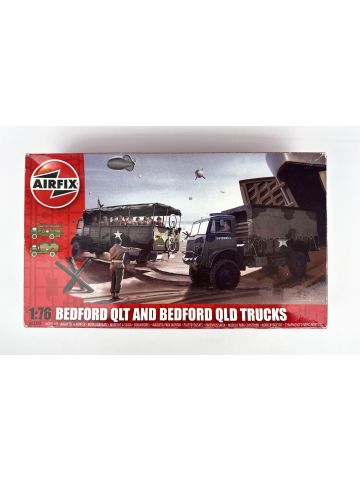 Airfix A03306 Bedford QLT And Bedford QLD Trucks 1/76 Scale Plastic Model Kit