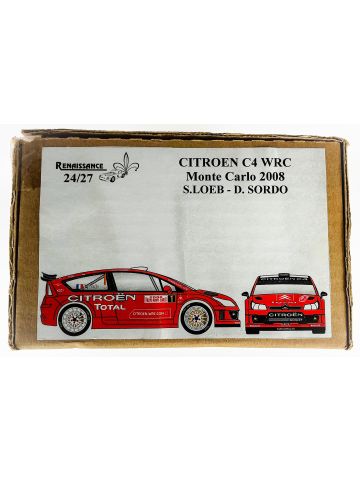 Renaissance 24-314 Citroen C4 WRC Monte Carlo 2008 1/24 Scale Plastic Model Kit