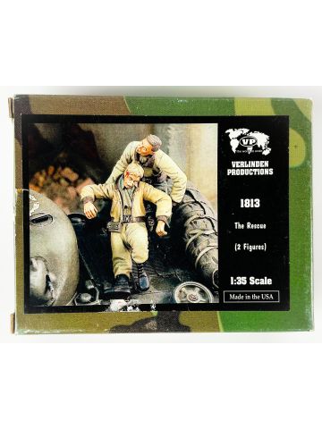 Verlinden Productions 1813 WWII US Tankers 'The Rescue' 1/35 Scale Model Figures