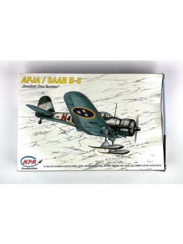 Mpm 72531 AFJA / Saab B-5 Swedish Dive Bomber 1/72 Scale Plastic Model Kit