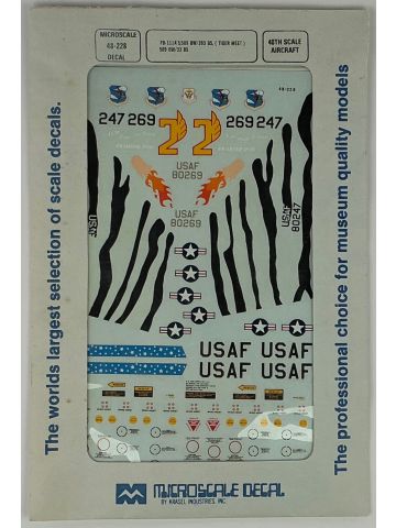 Microscale 48-228 FB-111A'S 509 BW/393 BS 1/48 Scale Model Aircraft Decals