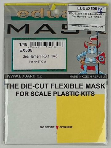 Eduard EX508 Sea Harrier FRS.1 1/48 Scale Aircraft Model Kit Masking Set