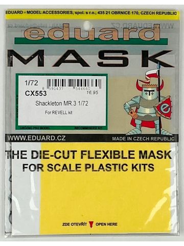 Eduard CX553 Shackleton MR.3 1/72 Scale Aircraft Model Kit Masking Set