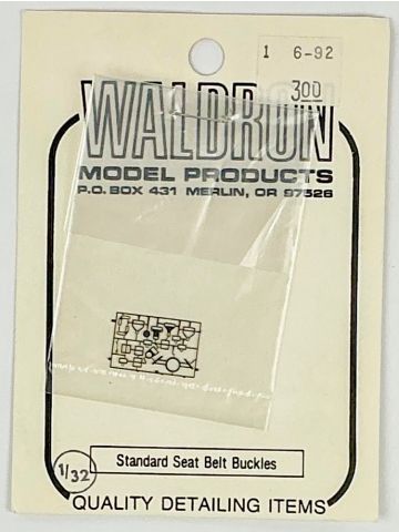 Waldron Model #12 Standard Seat Belt Buckles 1/32 Scale Kit Detail Set