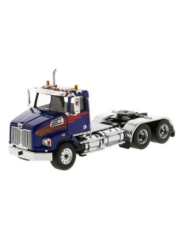 Diecast Masters 71039 Western Star 4700 SB Tandem Tractor Blue 1/50 Scale Model