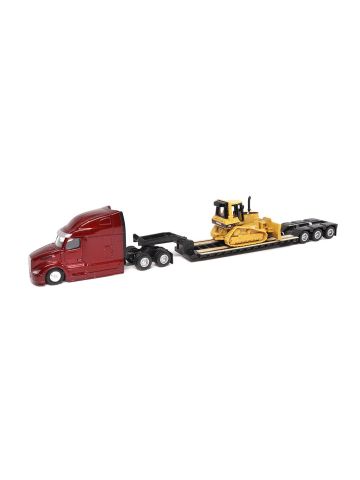 Diecast Masters 84419 Peterbilt Model 579 UltraLoft, Lowboy & Cat D5M 1/87 Scale
