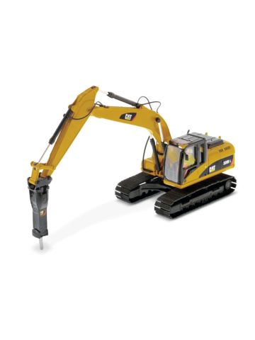Diecast Masters 85280C Cat 320D L Hydraulic Excavator & Hammer 1/50 Scale Model