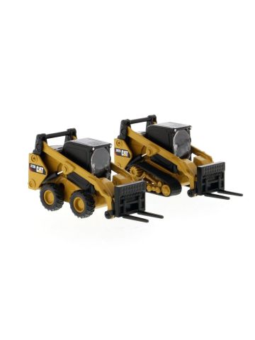 Diecast Masters 85693 Cat 272D2 Skid Steer & 297D2 Track Loaders 1/64 Scale