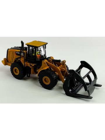 Diecast Masters 85950 Caterpillar 972M Wheel Loader with Log Fork 1/87 Scale