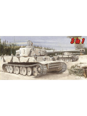 Dragon 6600 Tiger I S.Pz.Abt.502 Leningrad 1/35 Scale Plastic Model Smart Kit