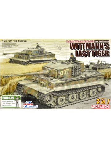 Dragon 6800 Pz.Kpfw.VI Late Production 'Wittman's Last Tiger' 1/35 Scale Kit