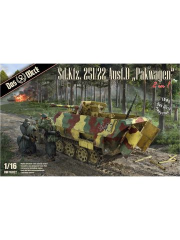 Das Werk DW16022 Sd.Kfz. 251/22 Pakwagen 1/16 Scale Plastic Model Kit