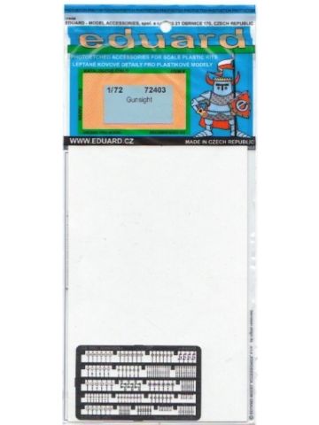 Eduard 72403 Aircraft Gunsights US UK USSR & Japan Photoetch for 1/72 Scale Kits