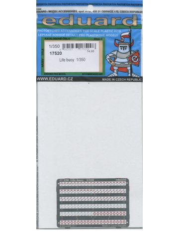 Eduard 17520 Life Buoys for 1/350 Scale Model Kits Color Photoetch