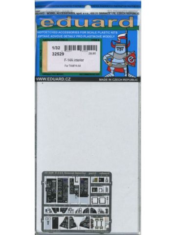 Eduard 32529 F-14A Interior Photoetch Detail Set for 1/32 Scale Tamiya Kit