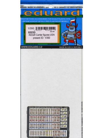 Eduard 53233 Modern US Navy Carrier Figures 1/350 Scale Color Photoetch 3D