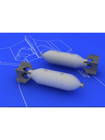 Eduard 648081 US 500lb Bombs Photo-Etch & Resin for 1/48 Scale Models