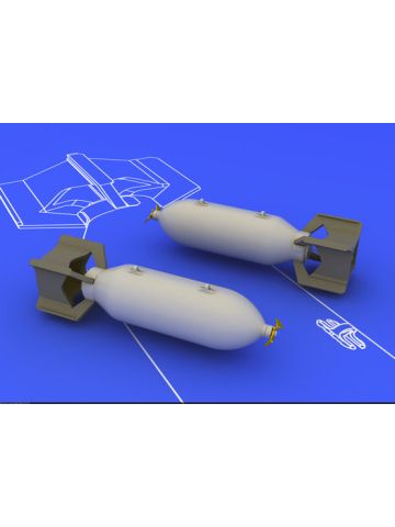 Eduard 648086 Brassin US 250 lb Bombs 1/48 Scale Resin & Photo-Etch