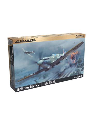 Eduard 8286 Spitfire Mk XVI High Back 'Profi-Pack' 1/48 Scale Plastic Model Kit