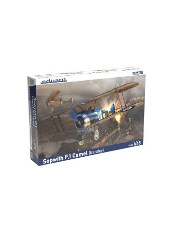 Eduard 8485 Sopwith F1 Camel with Bentley Engine 1/48 Scale Plastic Model Kit