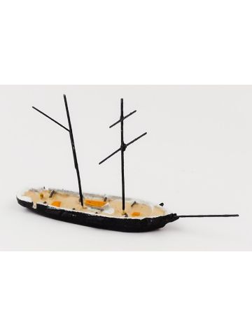 Hai 589 Austro-Hungarian Brig Saida Painted Deck 1856 1/1250 Scale Model Ship