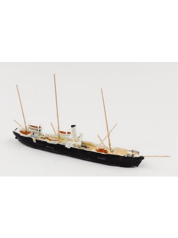 Hai 488 Austro-Hungarian Gunboat Hum Painted Deck 1866 1/1250 Scale Model Ship
