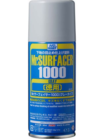 GSI Creos Mr. Hobby B519 Mr Surfacer 1000 Deluxe Spray Can