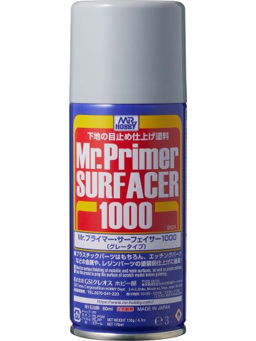 GSI Creos Mr. Hobby B524 Mr Primer Surfacer 1000 Spray Can
