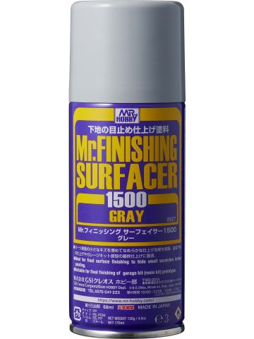 GSI Creos Mr. Hobby B527 Mr Finishing Surfacer Gray Spray Can
