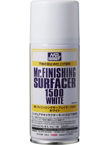 GSI Creos Mr. Hobby B529 Mr. Finishing Surfacer #1500 White Spray Can 134g