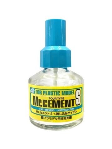 GSI Creos Mr. Hobby MC129 Cement S for Plastic Model Kits 40ml Bottle