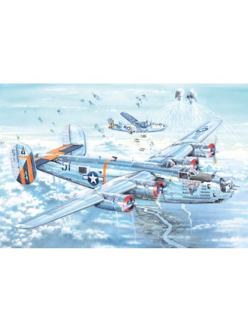 HobbyBoss 83211 B-24J Liberator USAAF 1/32 Scale Plastic Model Kit Damaged Box