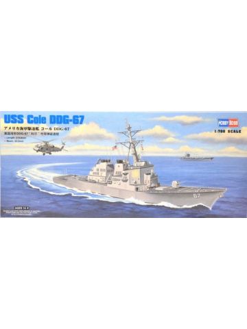 HobbyBoss 83410 US Guided Missile Destroyer Cole 1/700 Scale Plastic Model Kit
