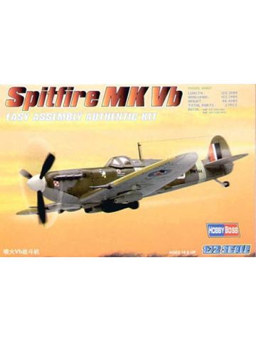 HobbyBoss 80212 Supermarine Spitfire Mk Vb 1/72 Scale Plastic Model Kit