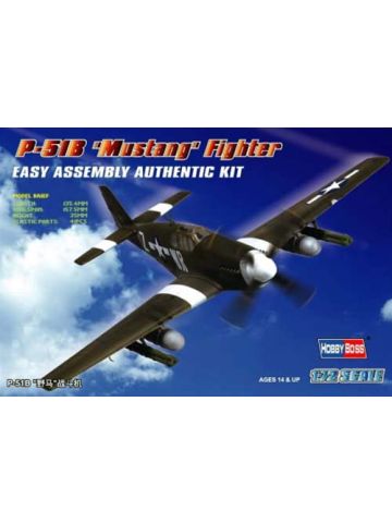 HobbyBoss 80242 North American P-51B Mustang 1/72 Scale Plastic Model Kit